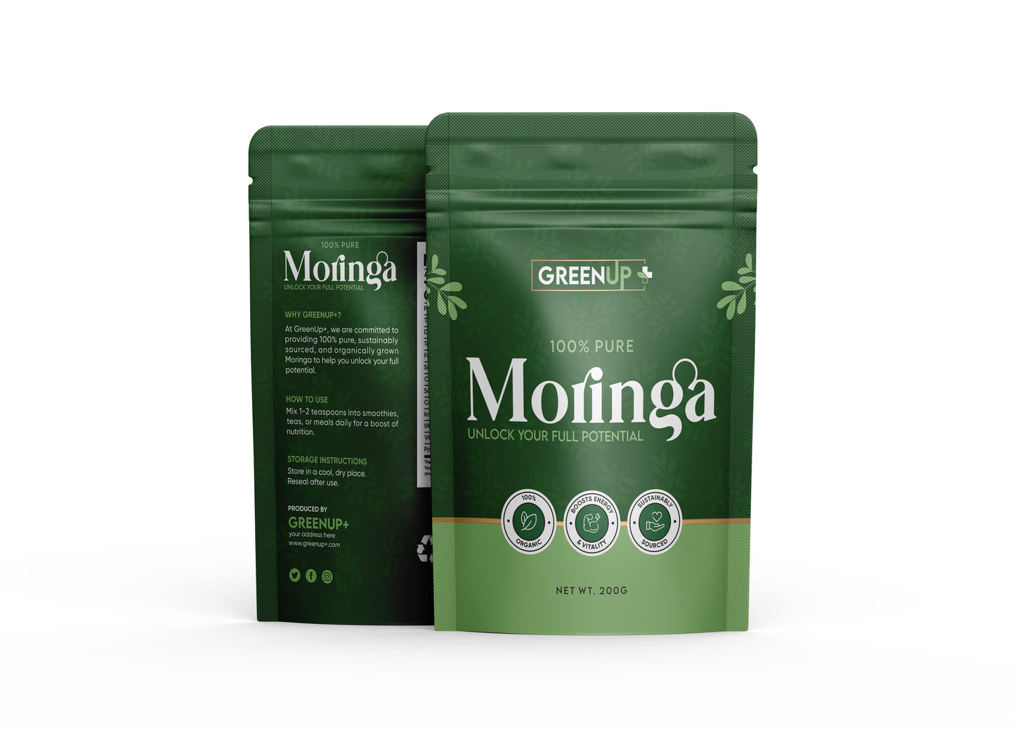 GreenUp+ Moringa Pulver