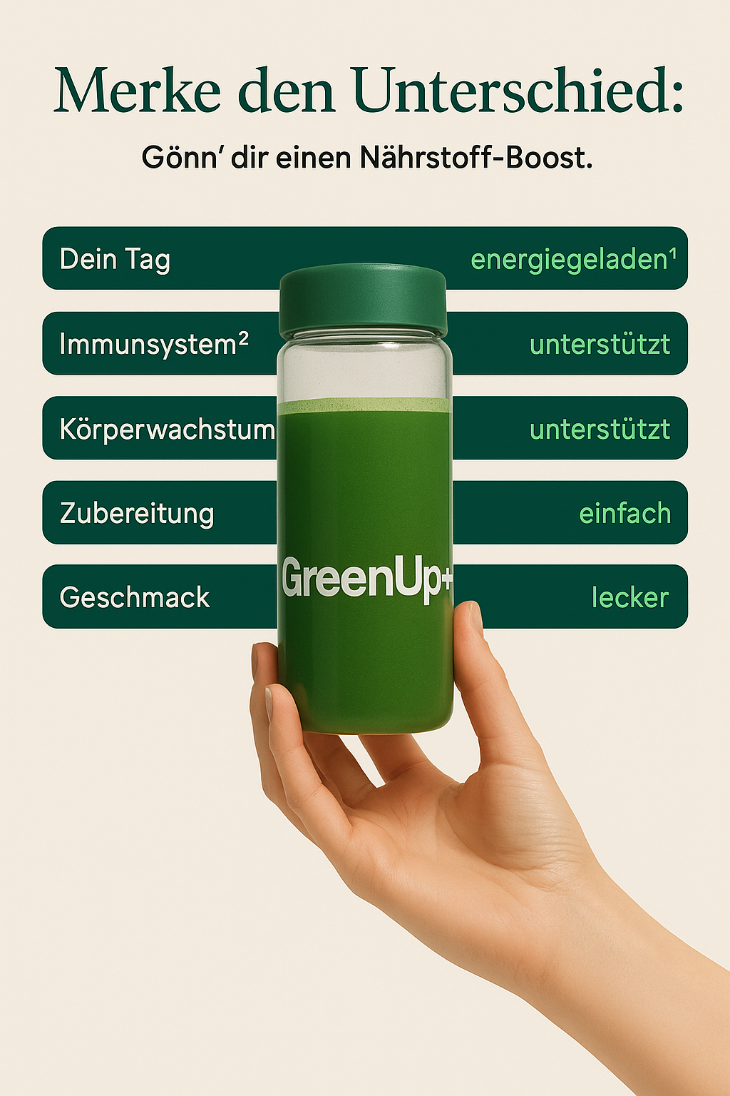 GreenUp+ Moringa Pulver